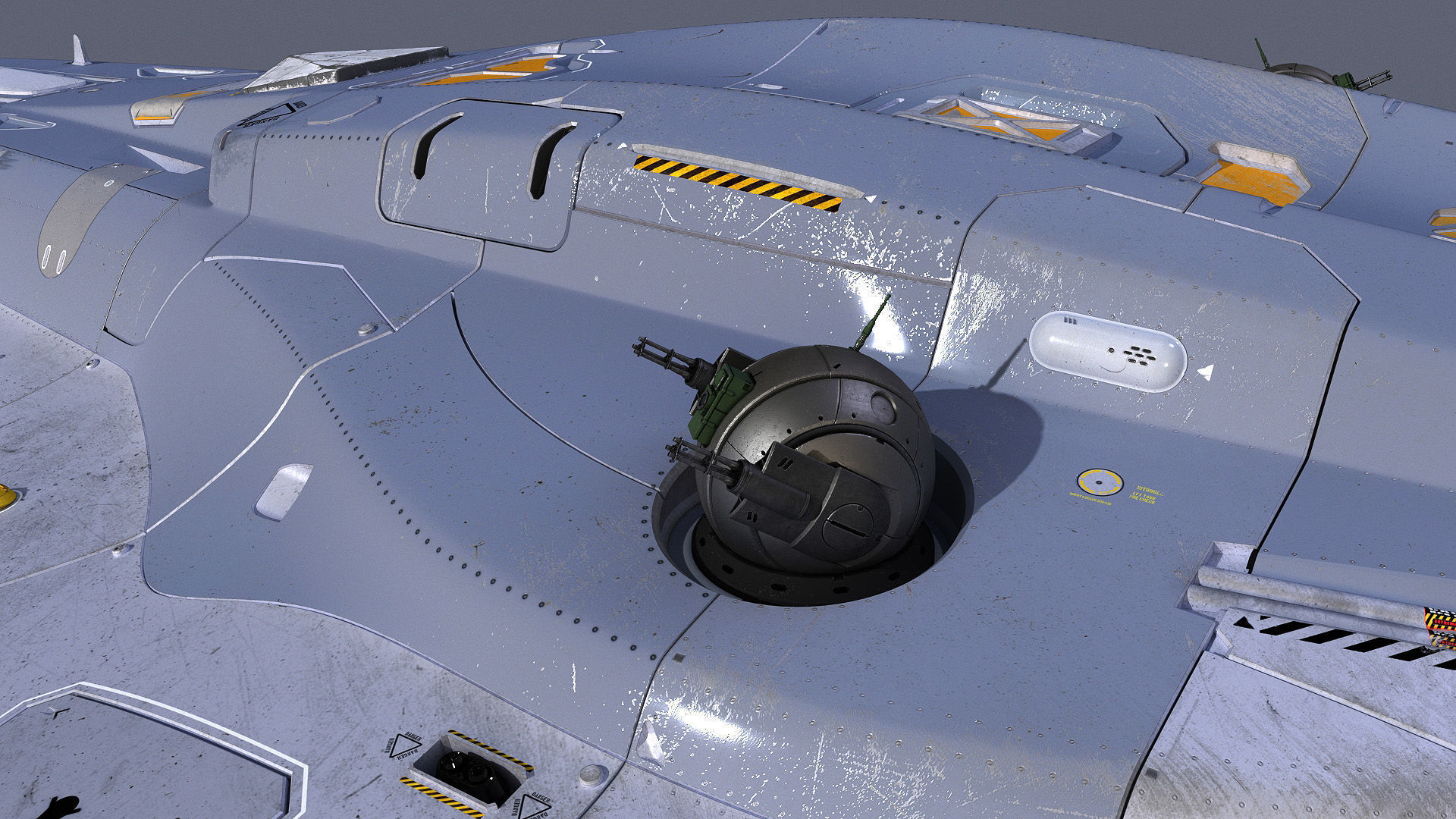Sci-Fi Spaceship Roxetta 3D model_8