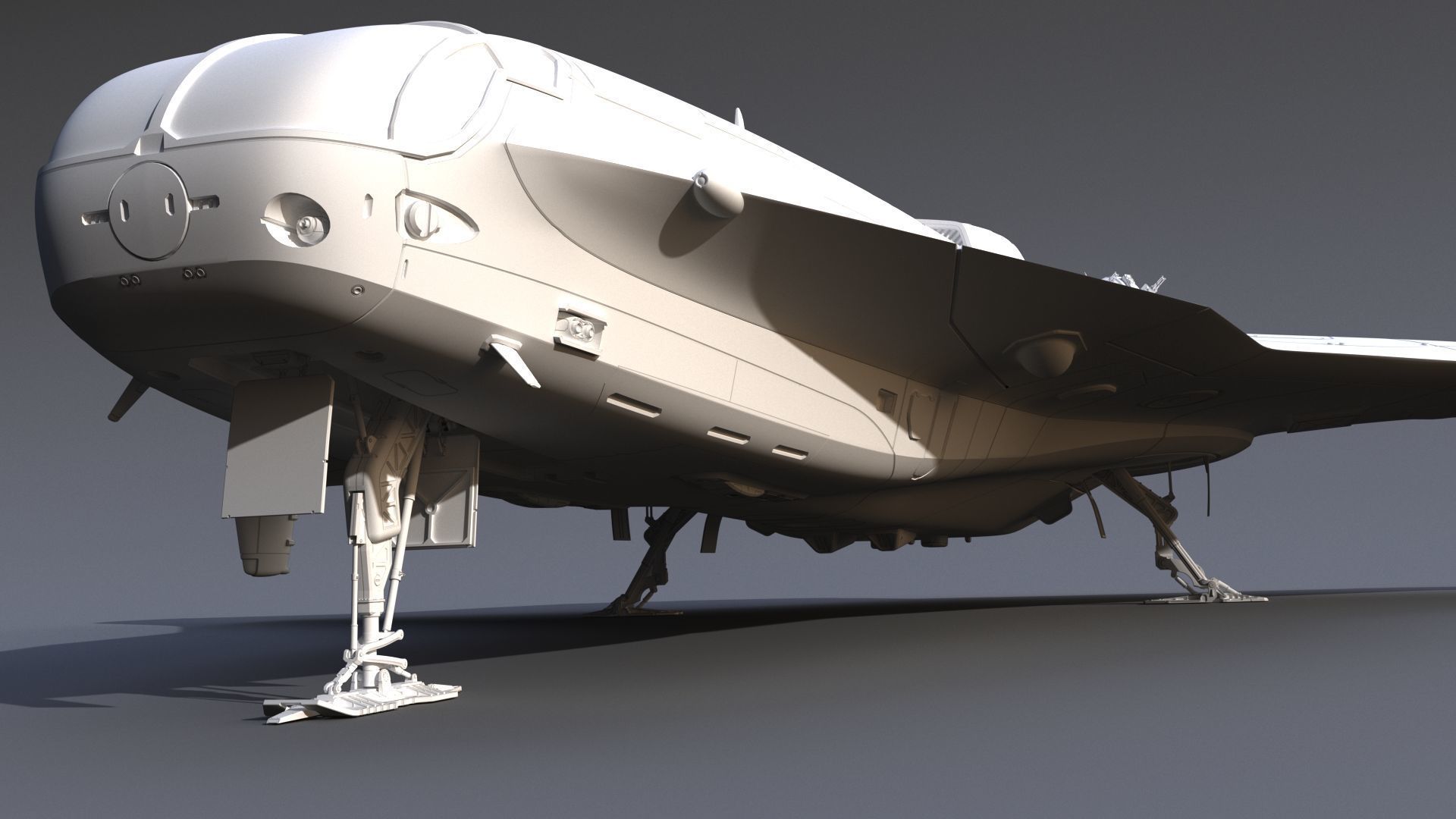 Sci-Fi Spaceship Roxetta 3D model_13