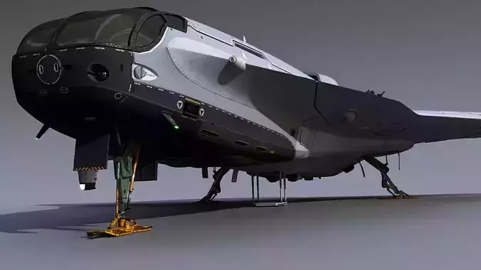 Sci-Fi Spaceship Roxetta 3D model