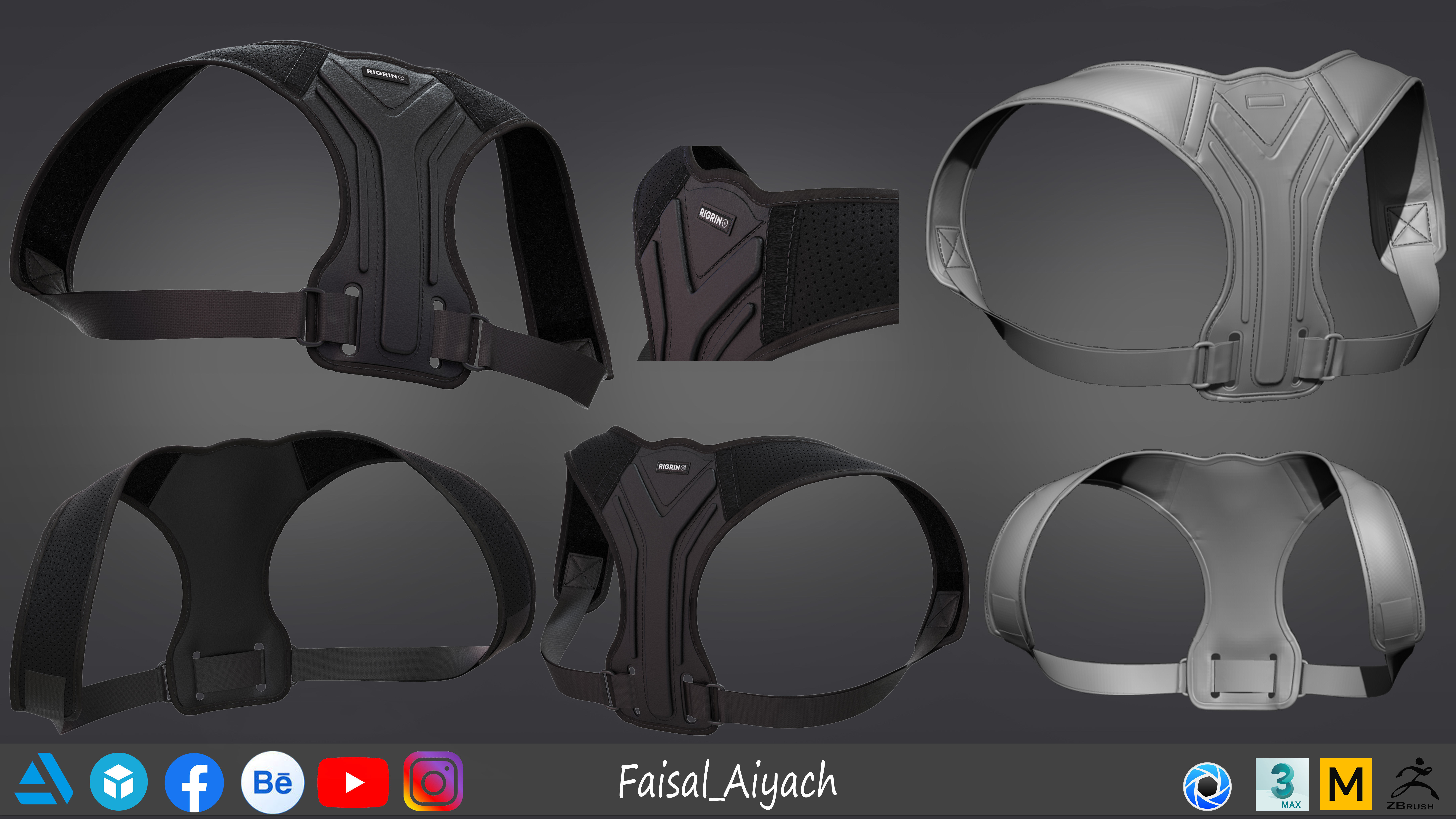 Posture Corrector 3D model_2