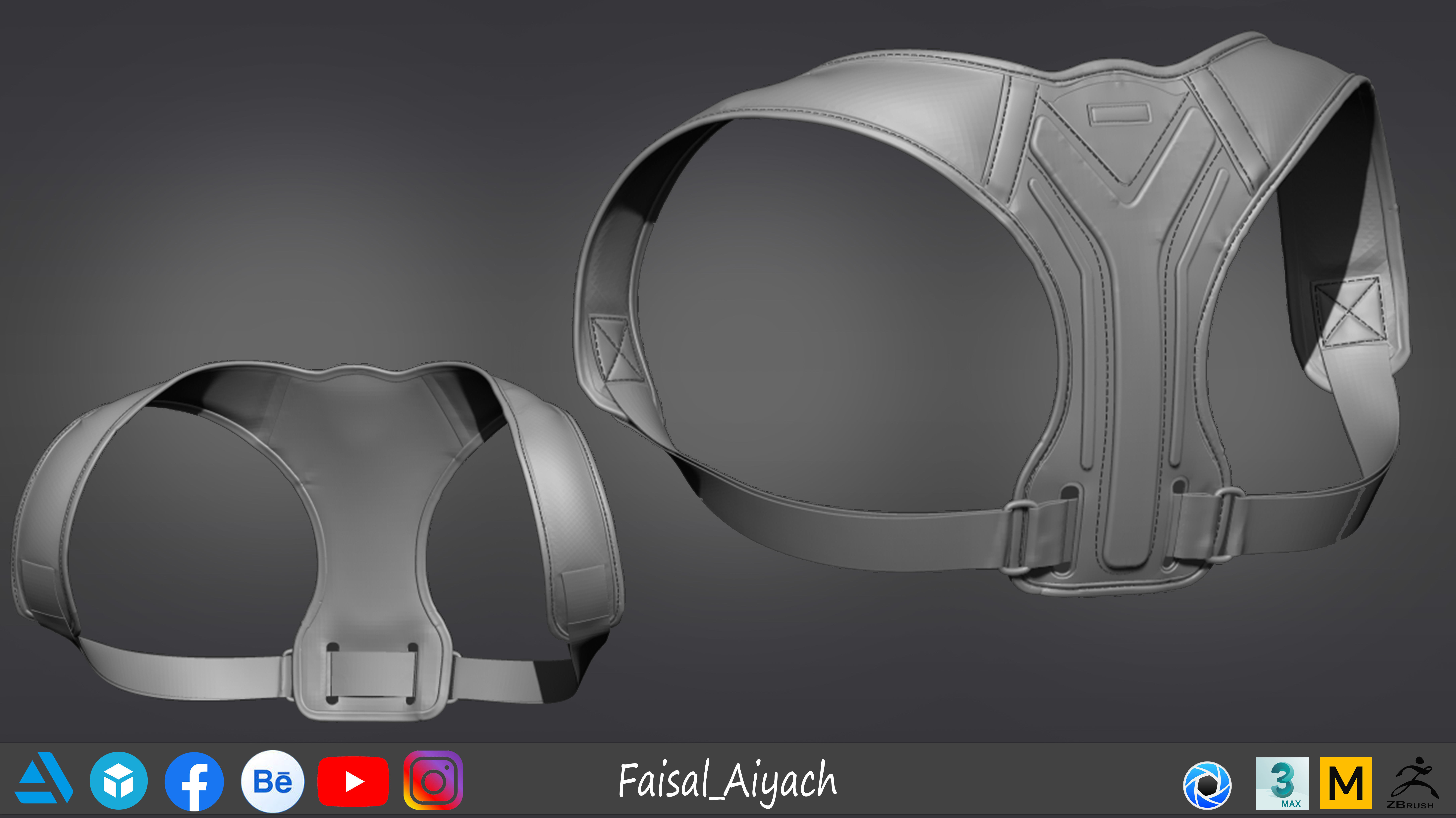 Posture Corrector 3D model_5