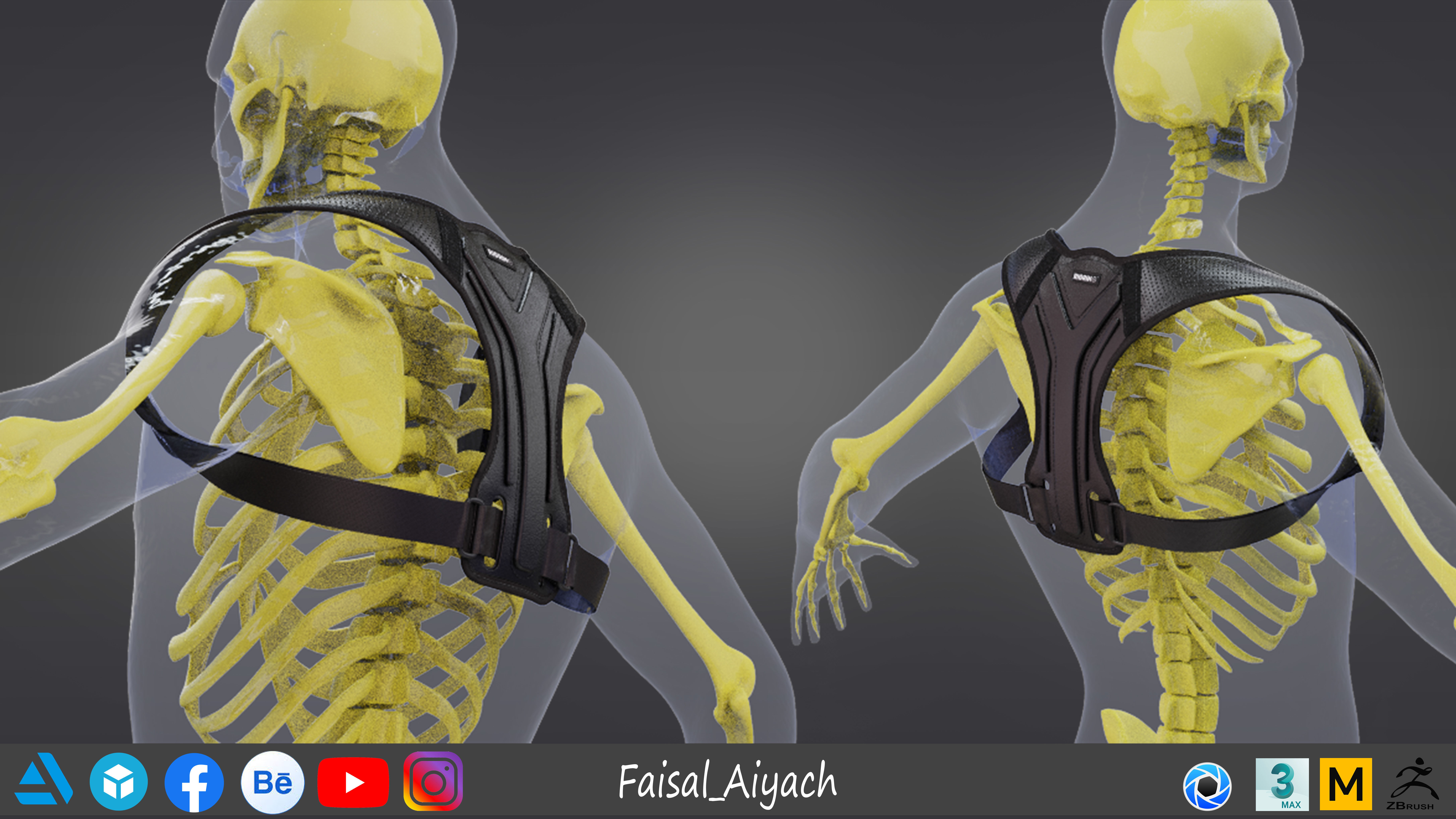 Posture Corrector 3D model_4