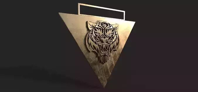 tiger pendant 3D printing model
