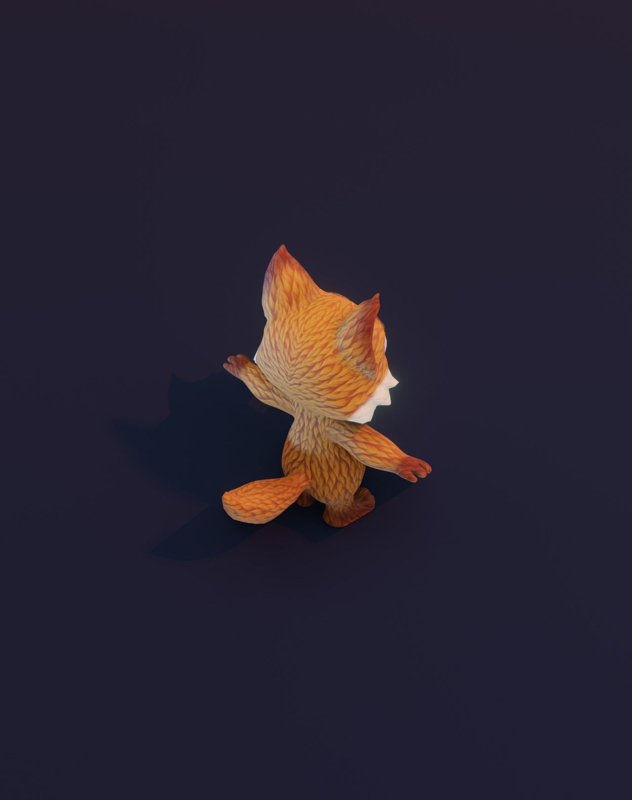 Cartoon Animated Wolf and Fox 3D Model Collection Low-poly 3D model_18