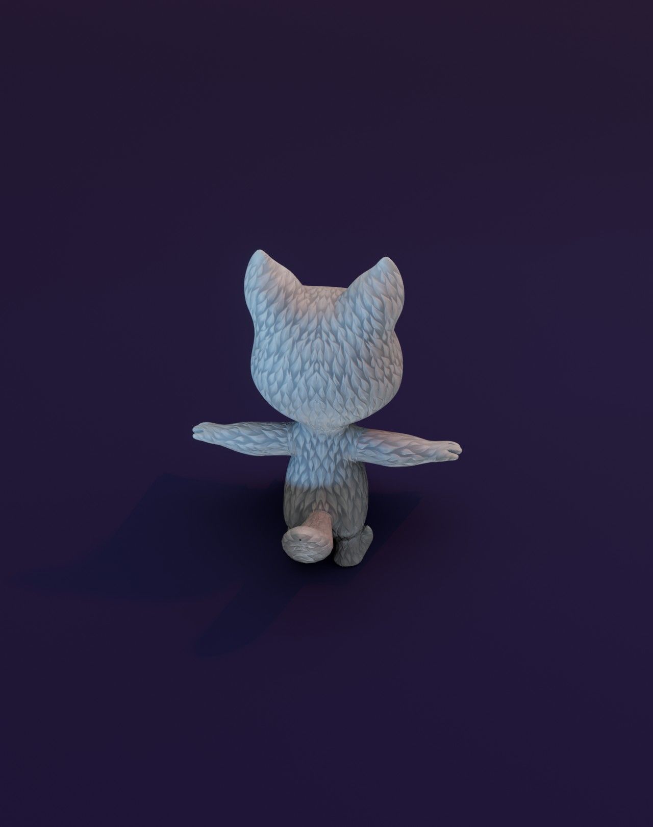 Cartoon Animated Wolf and Fox 3D Model Collection Low-poly 3D model_32