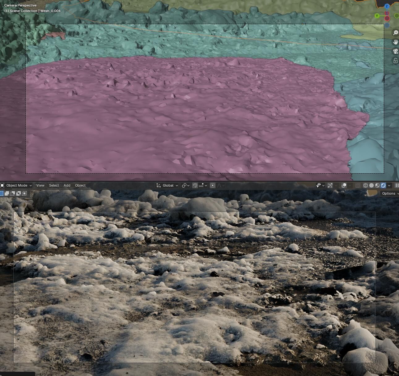 27 HQ Scans of dirty city snow ground cover 3D model_9