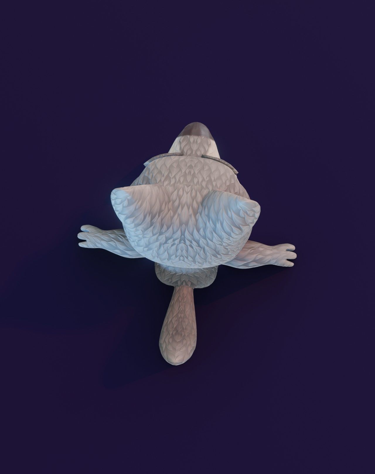 Cartoon Animated Owl and Wolf 3D Model Collection Low-poly 3D model_38