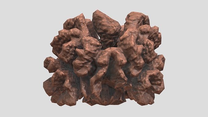 Porites Porites Coral Low Poly Low-poly 3D model