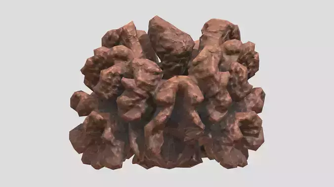 Porites Porites Coral Low Poly Low-poly 3D model