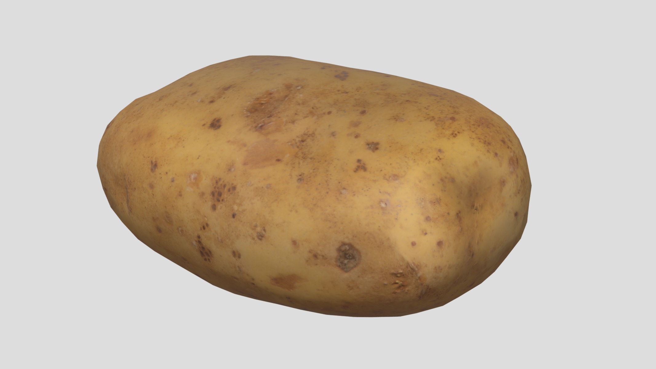 Potato Low Poly Low-poly 3D model_6