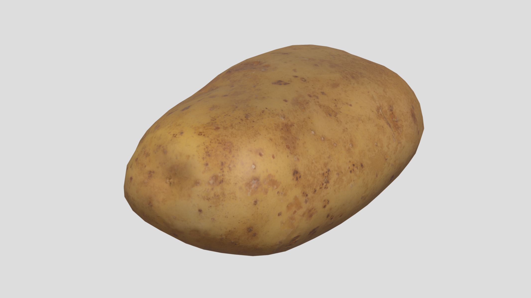 Potato Low Poly Low-poly 3D model_2
