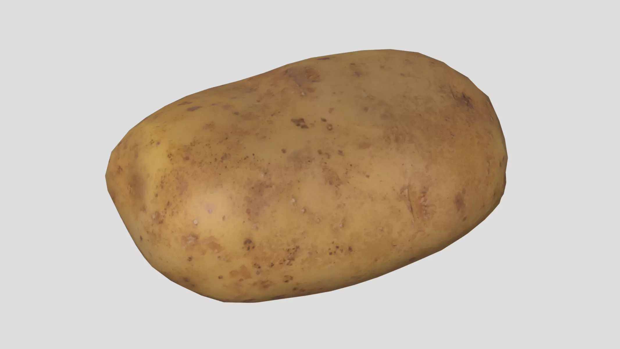 Potato Low Poly Low-poly 3D model_0