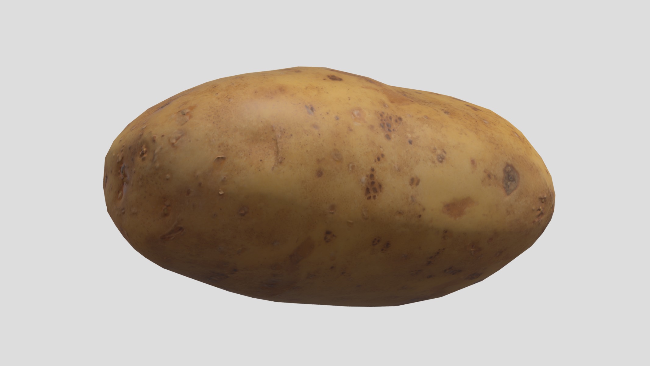 Potato Low Poly Low-poly 3D model_8