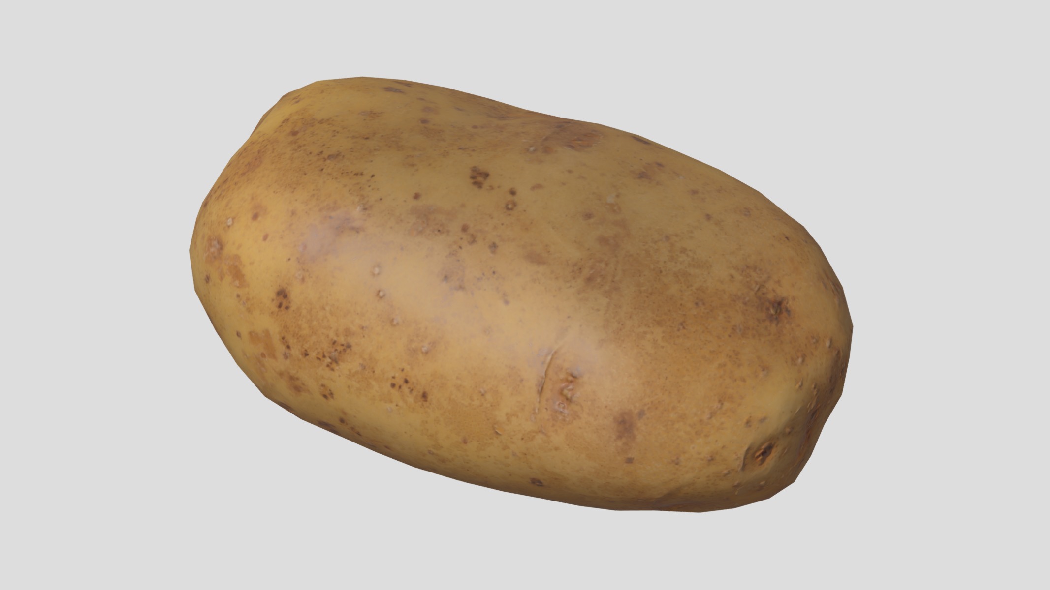 Potato Low Poly Low-poly 3D model_10