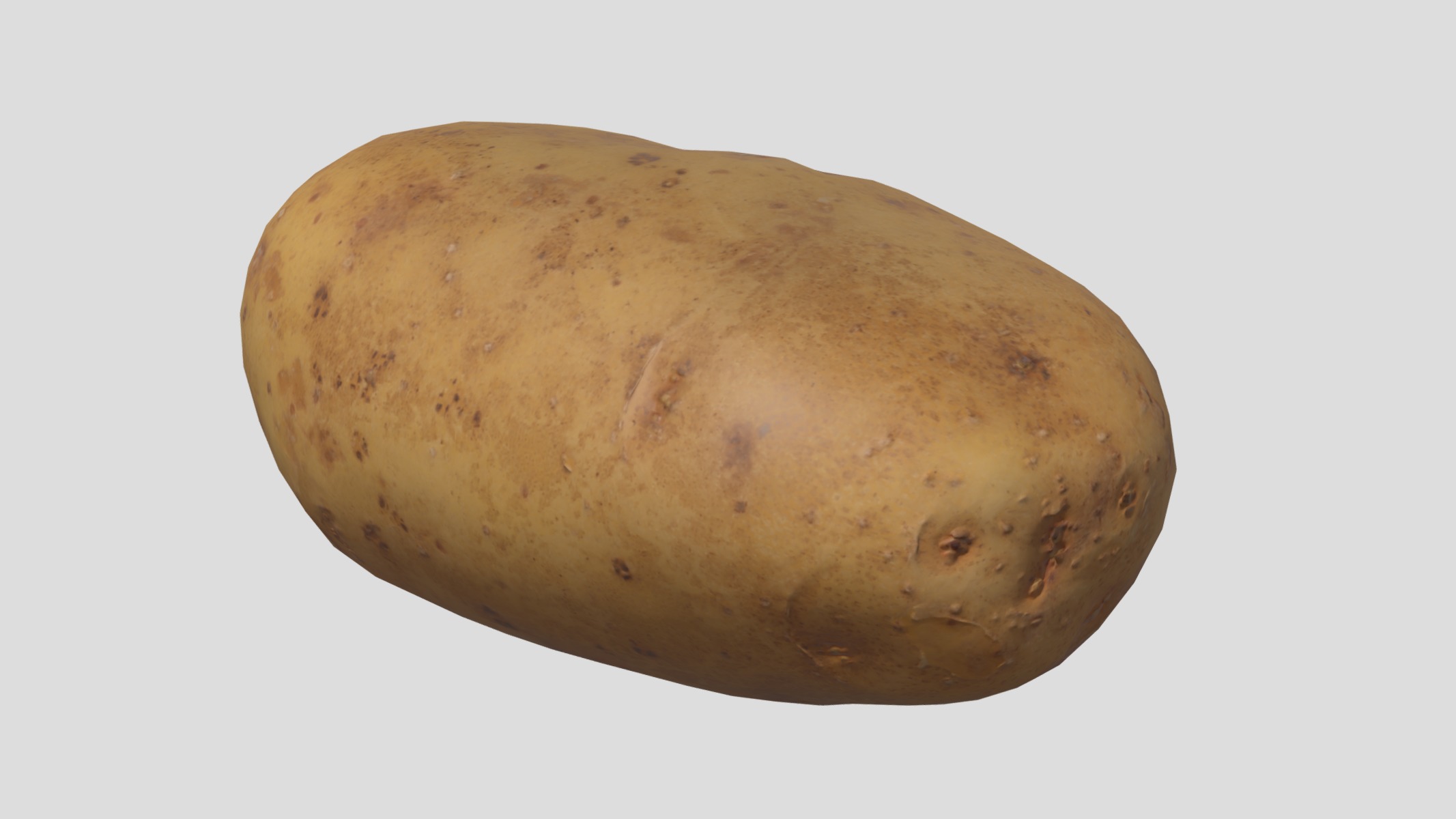 Potato Low Poly Low-poly 3D model_4
