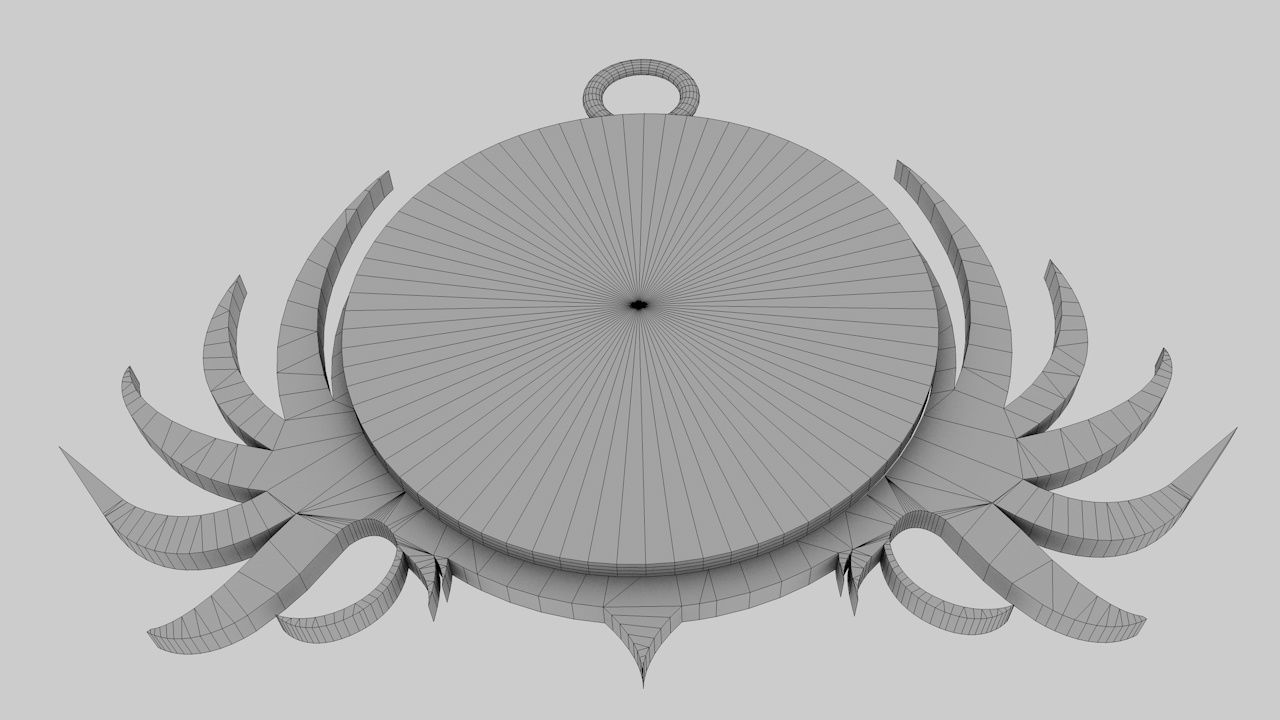  lion pendant 3D print model Low-poly 3D model_17