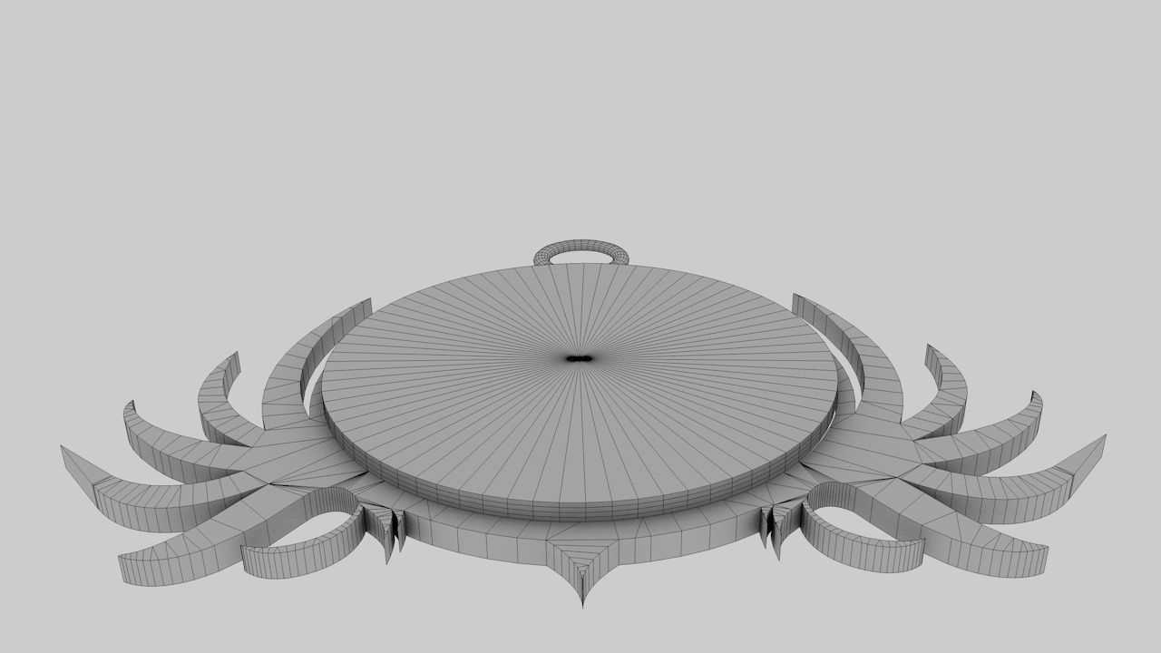  lion pendant 3D print model Low-poly 3D model_22