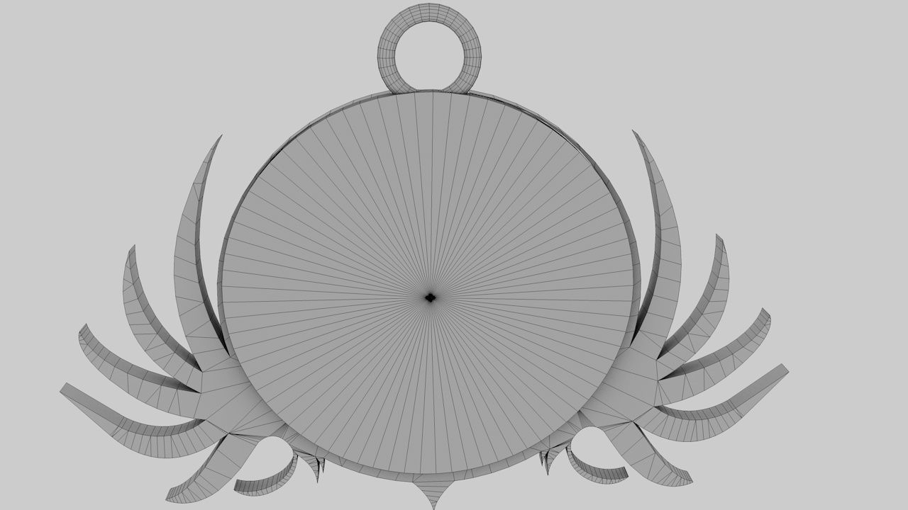  lion pendant 3D print model Low-poly 3D model_13