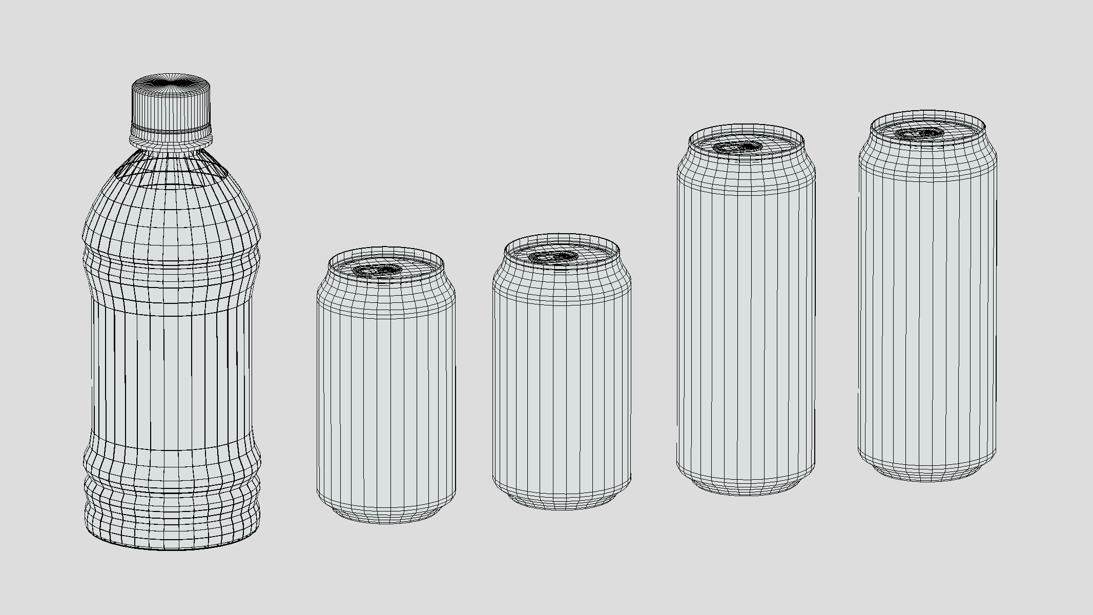 Power Energy Drink Low Poly Low-poly 3D model_1