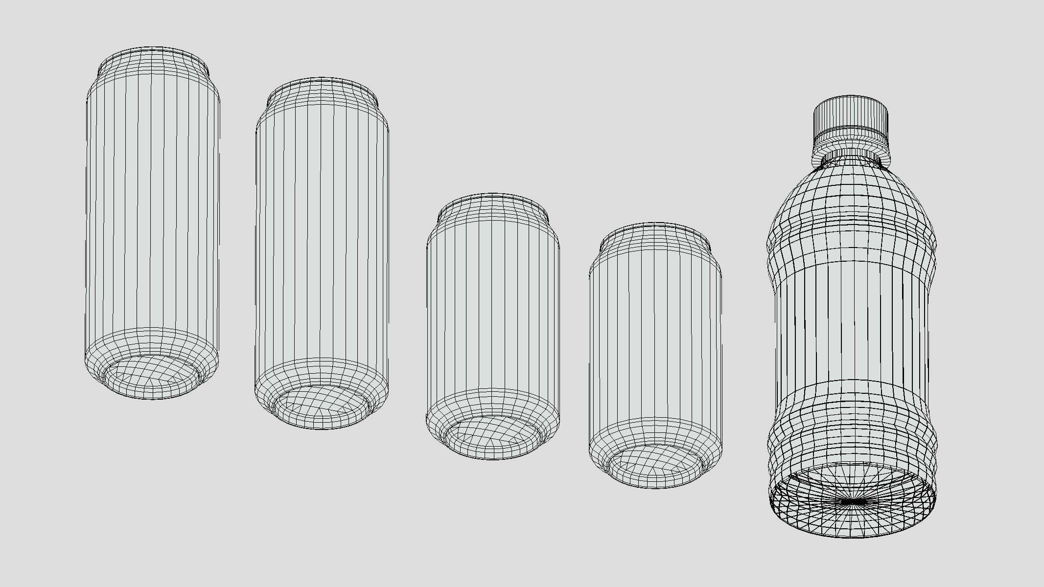 Power Energy Drink Low Poly Low-poly 3D model_11