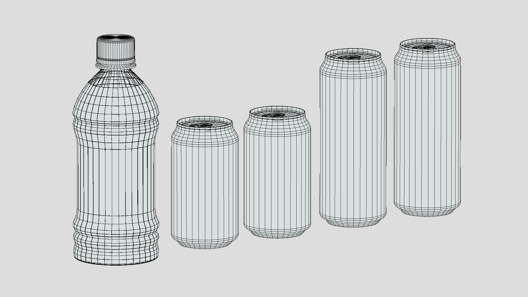 Power Energy Drink Low Poly Low-poly 3D model_3