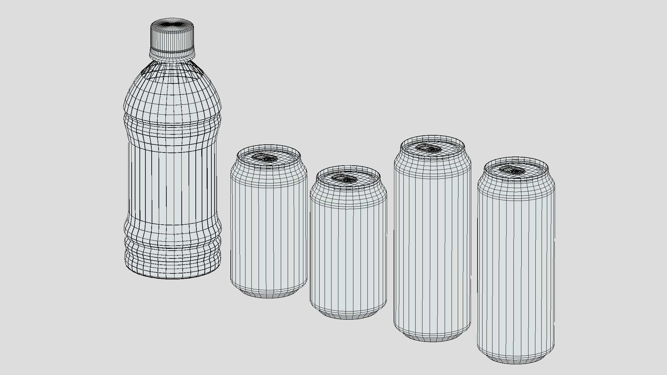 Power Energy Drink Low Poly Low-poly 3D model_5