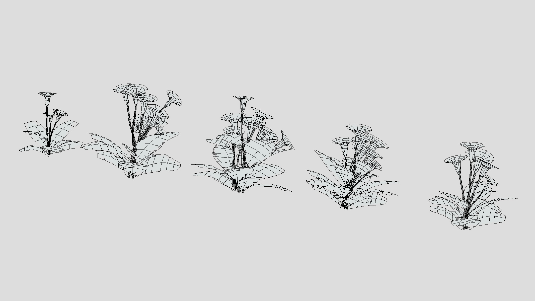 Primerose Flower Low Poly Low-poly 3D model_5