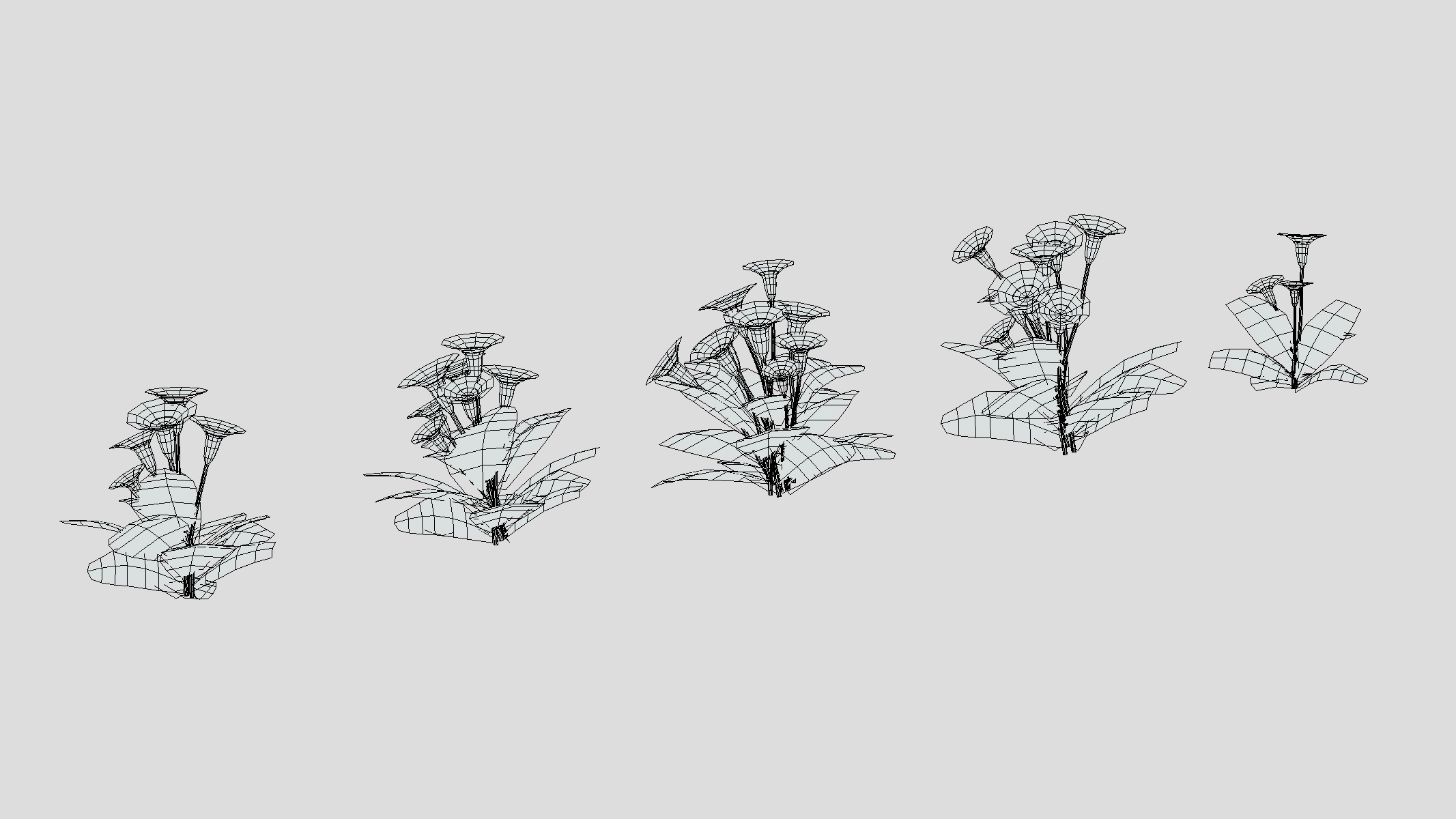 Primerose Flower Low Poly Low-poly 3D model_11