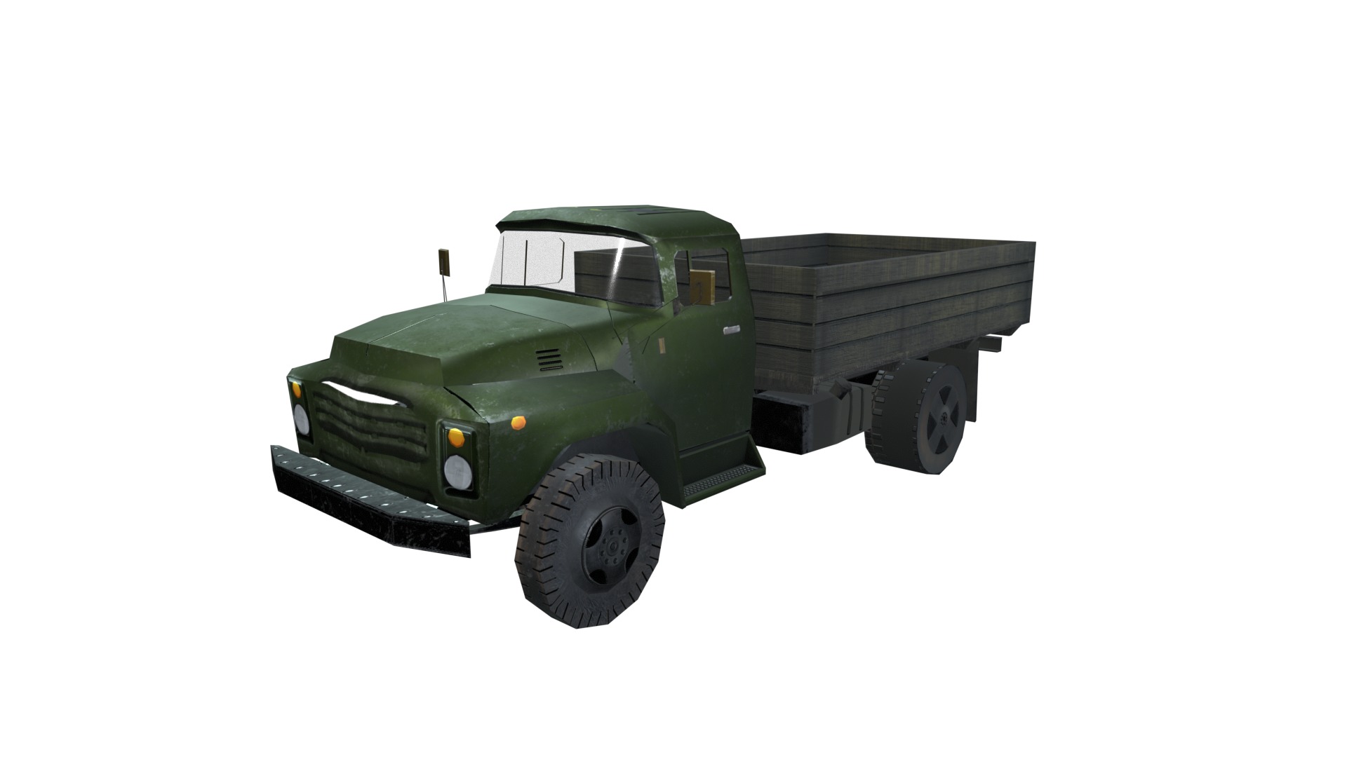Asset - Army - Zil 130 - 3D MODEL Low-poly 3D model Low-poly 3D model_48