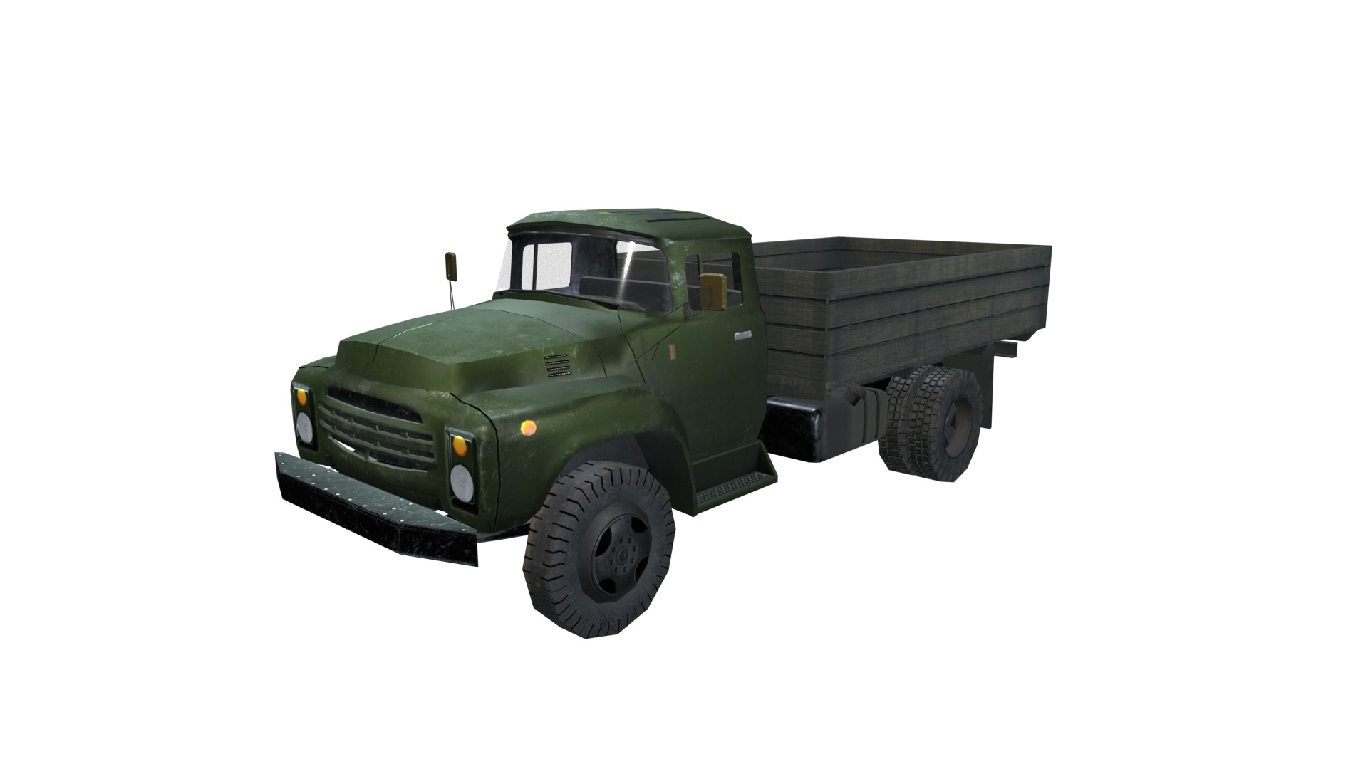 Asset - Army - Zil 130 - 3D MODEL Low-poly 3D model Low-poly 3D model_34