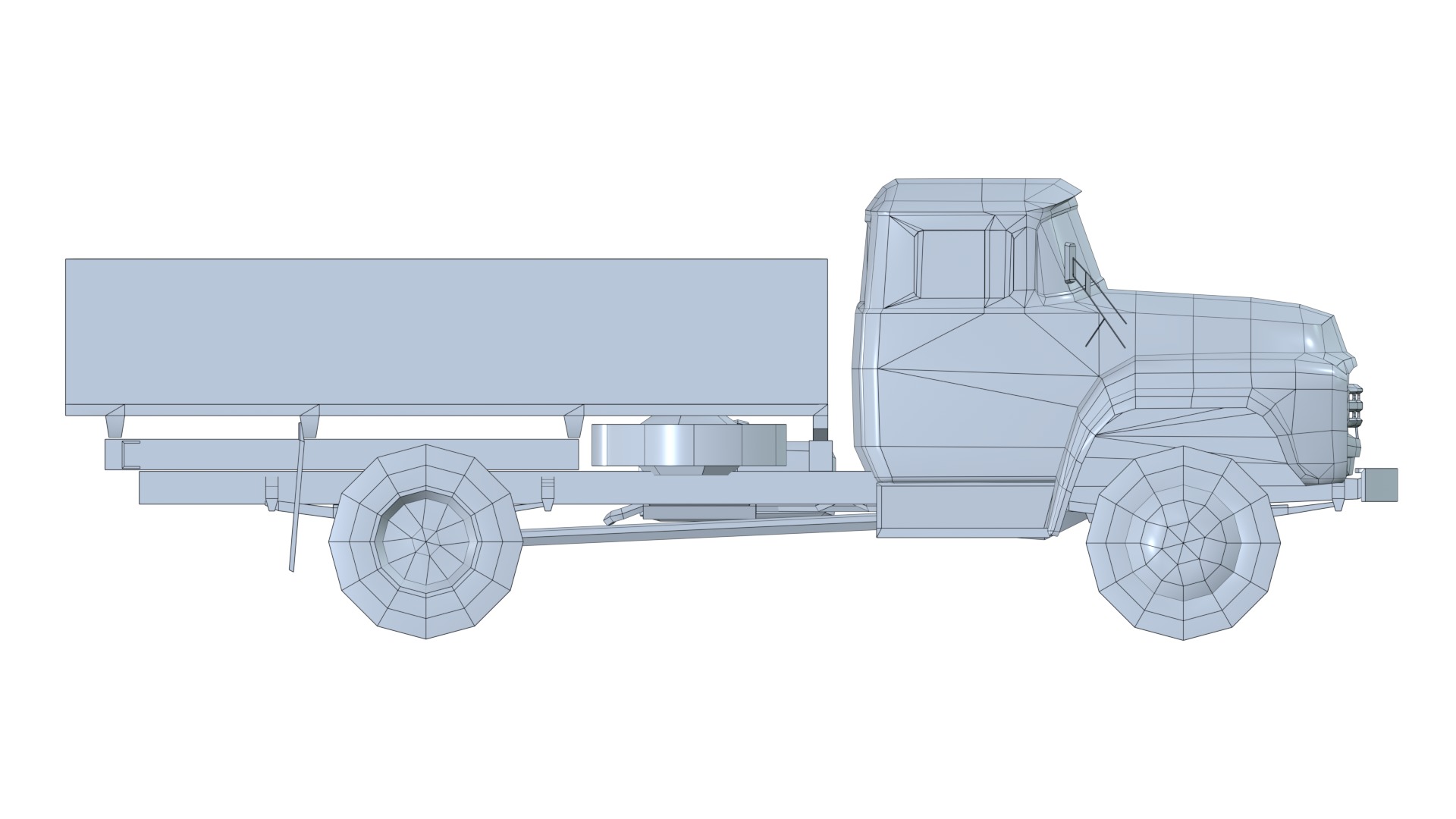 Asset - Army - Zil 130 - 3D MODEL Low-poly 3D model Low-poly 3D model_44