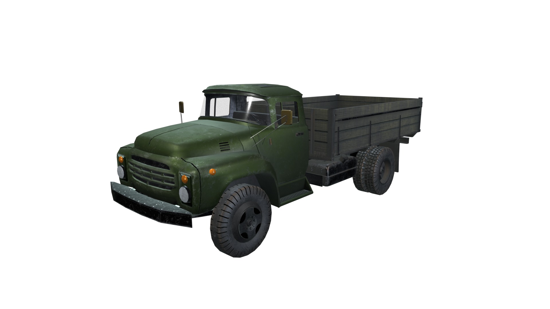 Asset - Army - Zil 130 - 3D MODEL Low-poly 3D model Low-poly 3D model_7