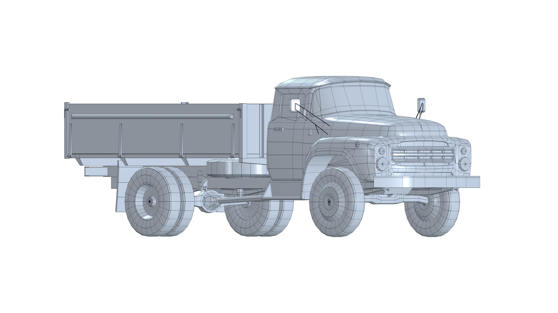 Asset - Army - Zil 130 - 3D MODEL Low-poly 3D model Low-poly 3D model_16