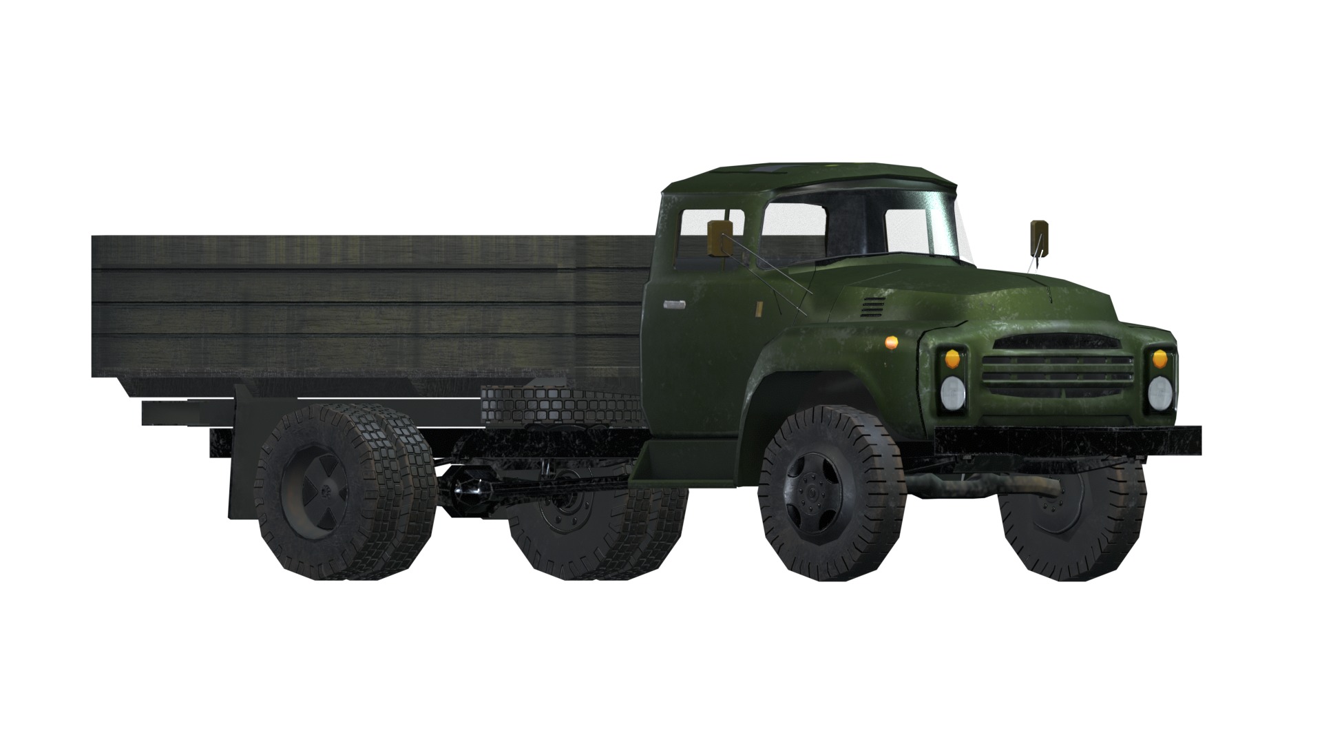 Asset - Army - Zil 130 - 3D MODEL Low-poly 3D model Low-poly 3D model_36