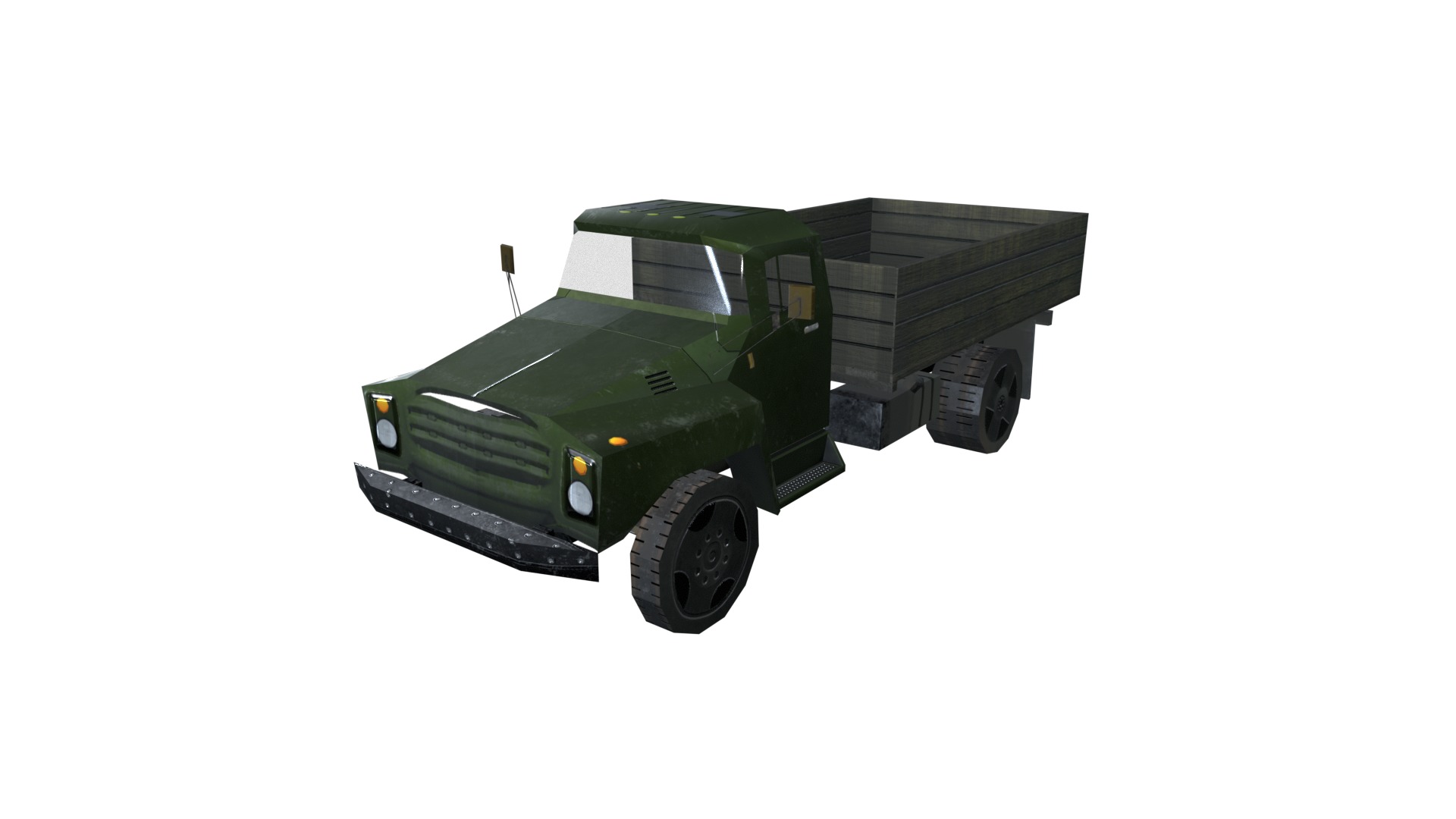Asset - Army - Zil 130 - 3D MODEL Low-poly 3D model Low-poly 3D model_62