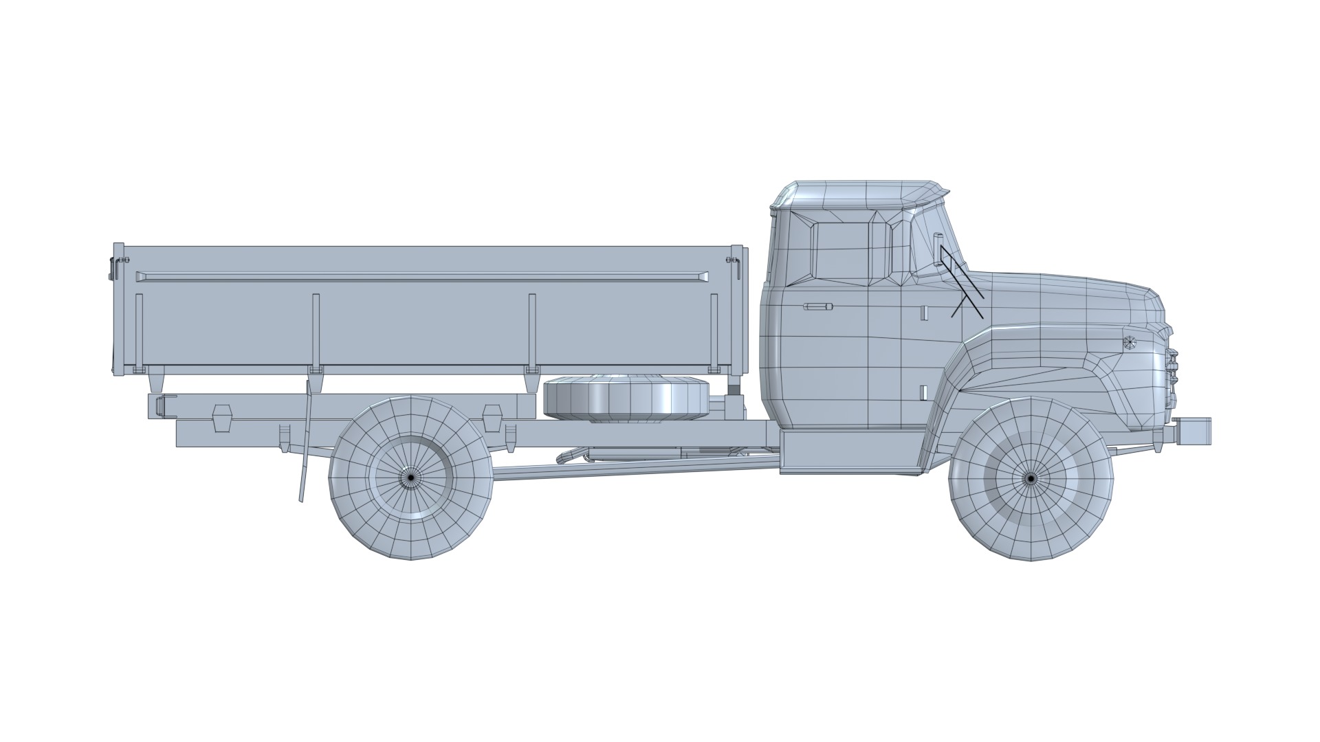 Asset - Army - Zil 130 - 3D MODEL Low-poly 3D model Low-poly 3D model_17