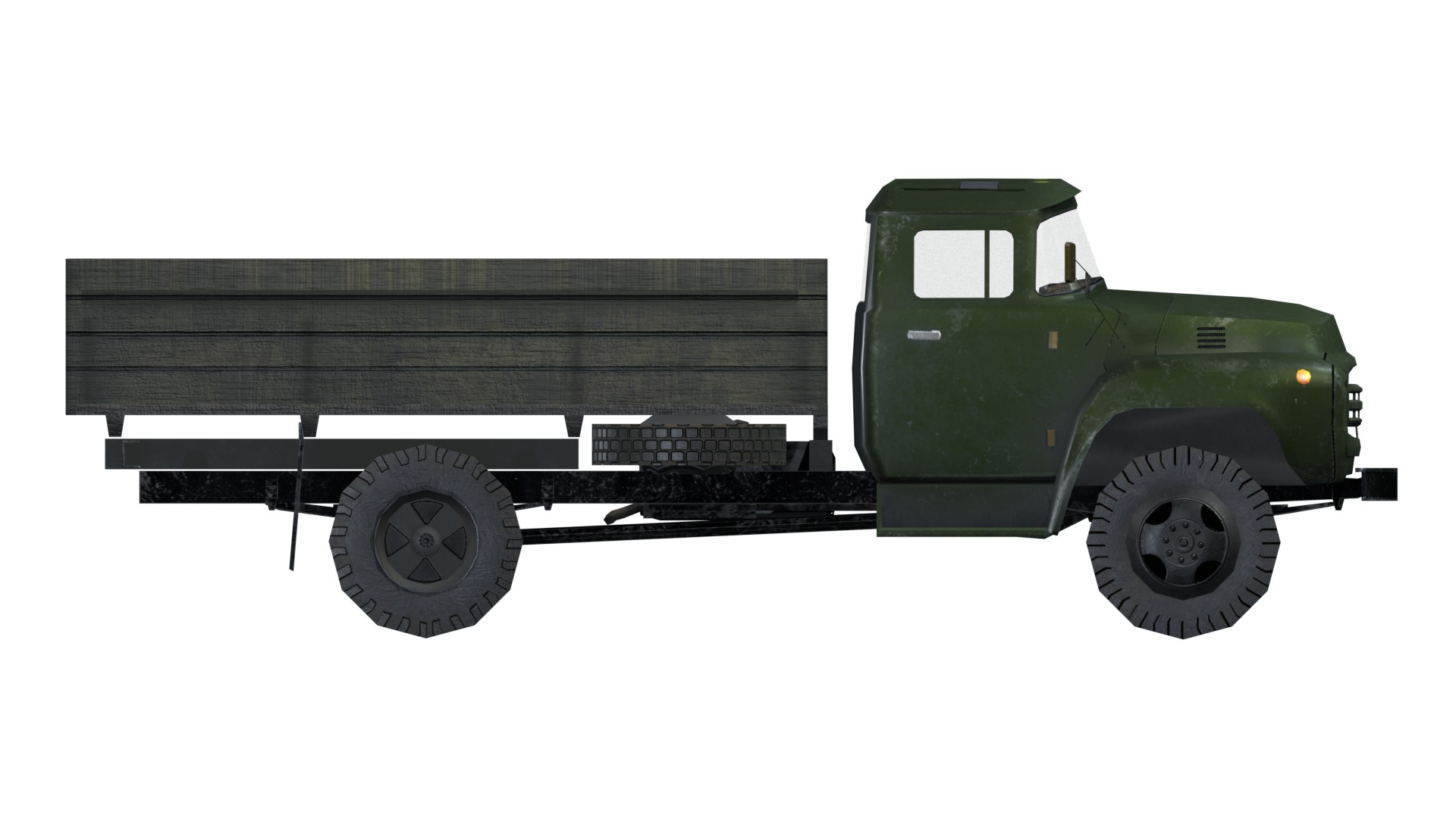 Asset - Army - Zil 130 - 3D MODEL Low-poly 3D model Low-poly 3D model_37