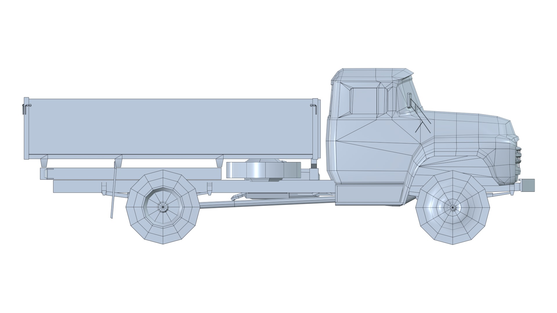 Asset - Army - Zil 130 - 3D MODEL Low-poly 3D model Low-poly 3D model_31