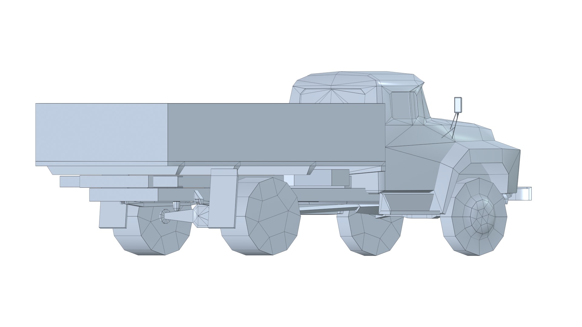 Asset - Army - Zil 130 - 3D MODEL Low-poly 3D model Low-poly 3D model_59