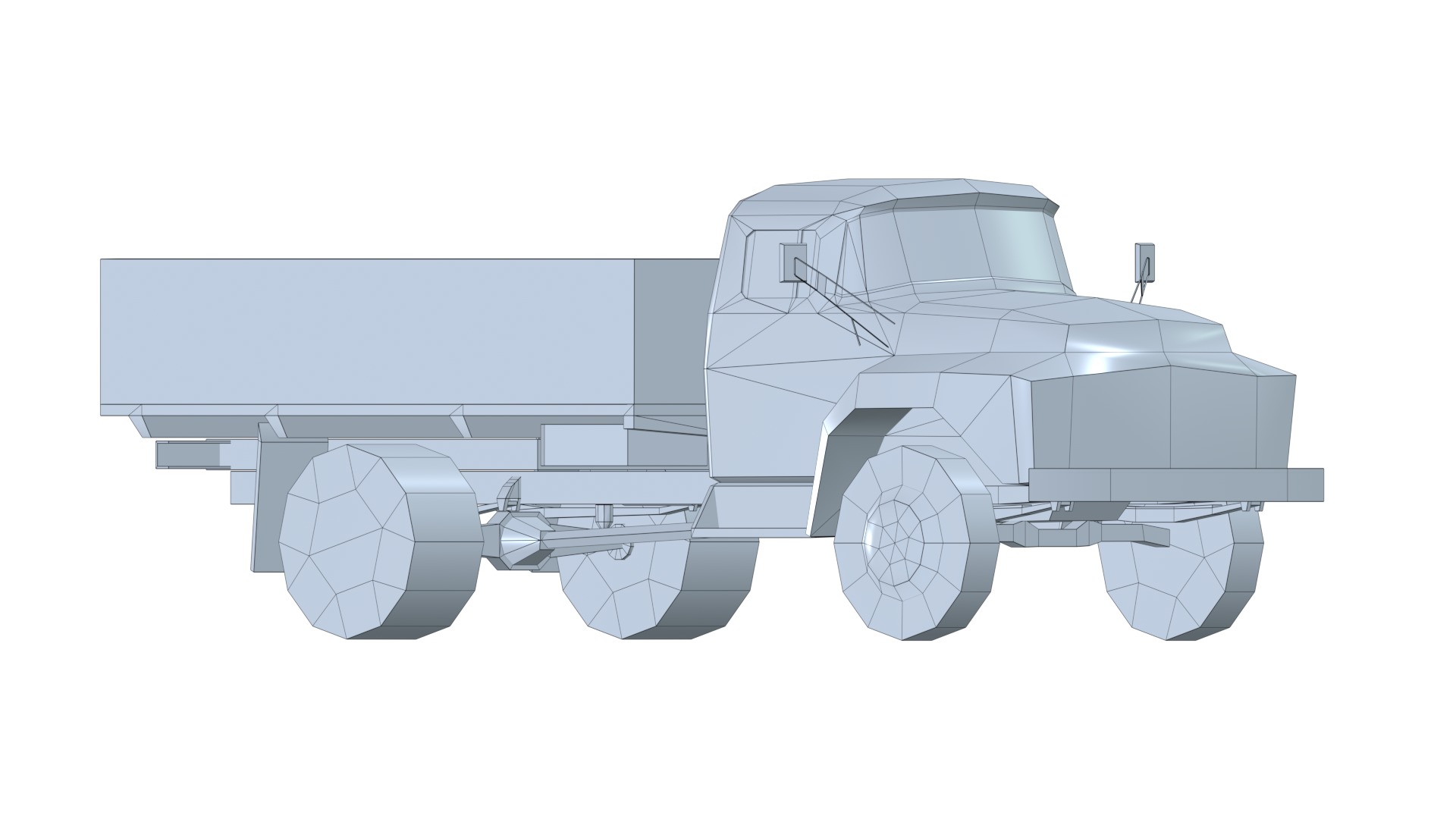 Asset - Army - Zil 130 - 3D MODEL Low-poly 3D model Low-poly 3D model_57