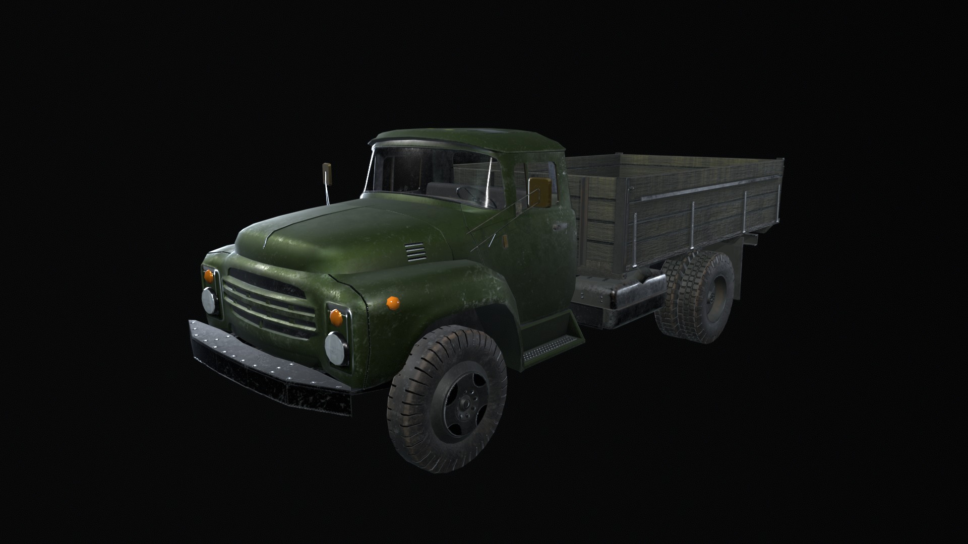 Asset - Army - Zil 130 - 3D MODEL Low-poly 3D model Low-poly 3D model_6