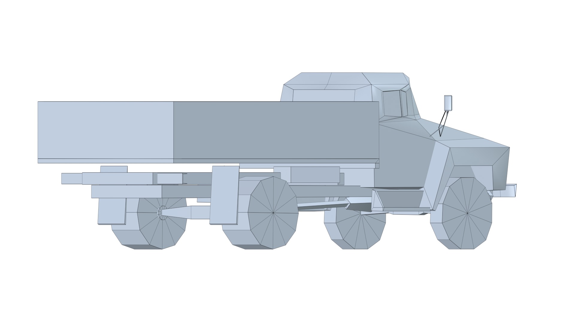 Asset - Army - Zil 130 - 3D MODEL Low-poly 3D model Low-poly 3D model_73