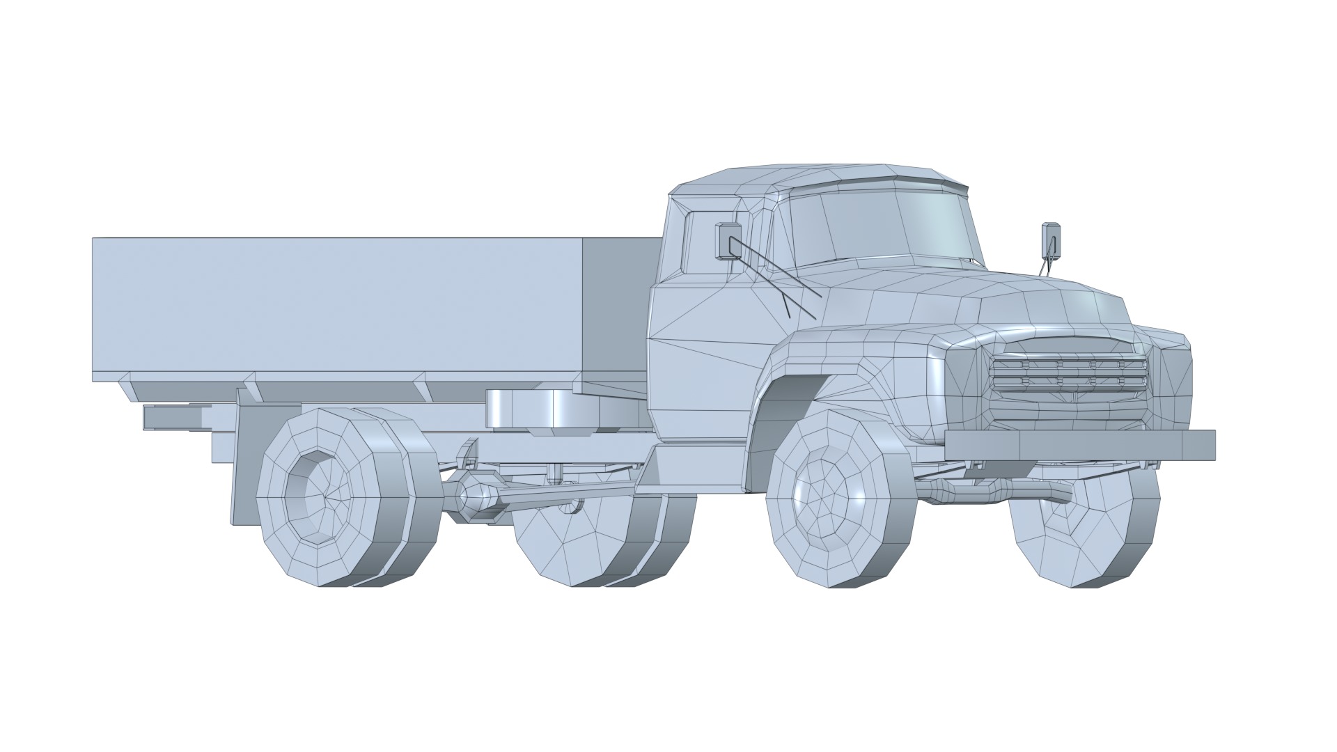 Asset - Army - Zil 130 - 3D MODEL Low-poly 3D model Low-poly 3D model_43