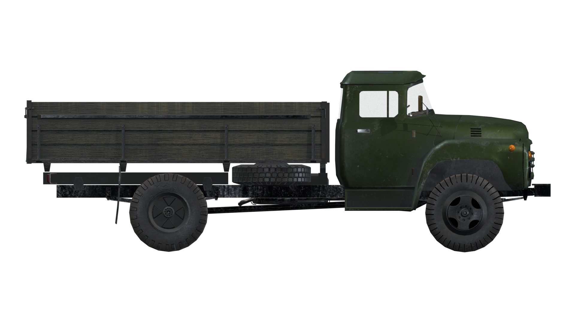 Asset - Army - Zil 130 - 3D MODEL Low-poly 3D model Low-poly 3D model_10