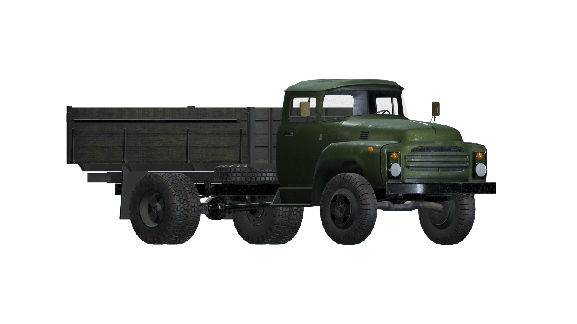 Asset - Army - Zil 130 - 3D MODEL Low-poly 3D model Low-poly 3D model_9