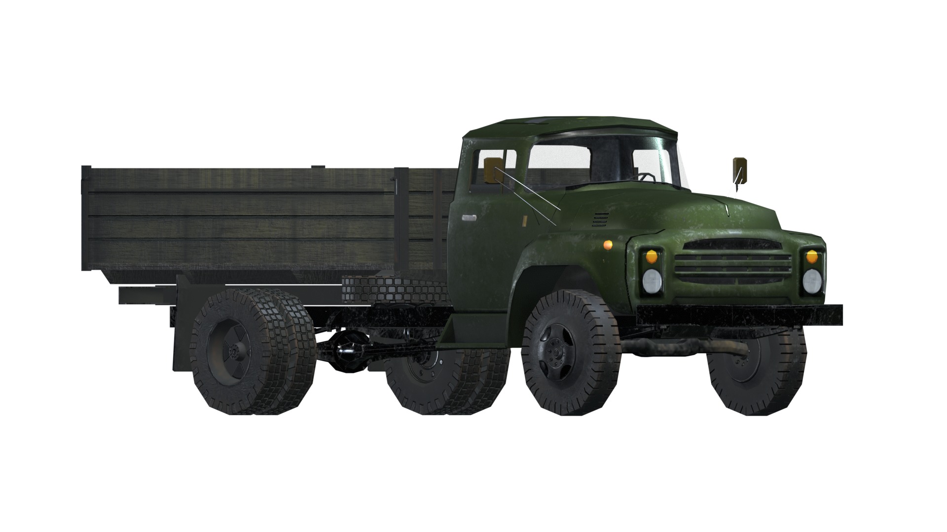 Asset - Army - Zil 130 - 3D MODEL Low-poly 3D model Low-poly 3D model_23