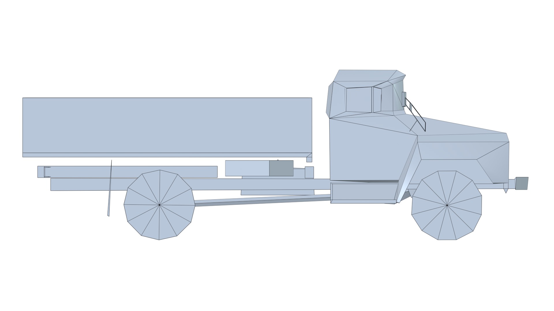 Asset - Army - Zil 130 - 3D MODEL Low-poly 3D model Low-poly 3D model_72