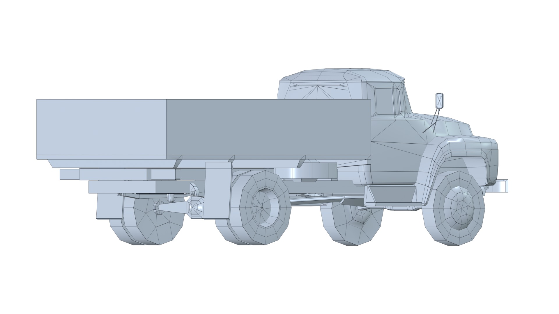Asset - Army - Zil 130 - 3D MODEL Low-poly 3D model Low-poly 3D model_45