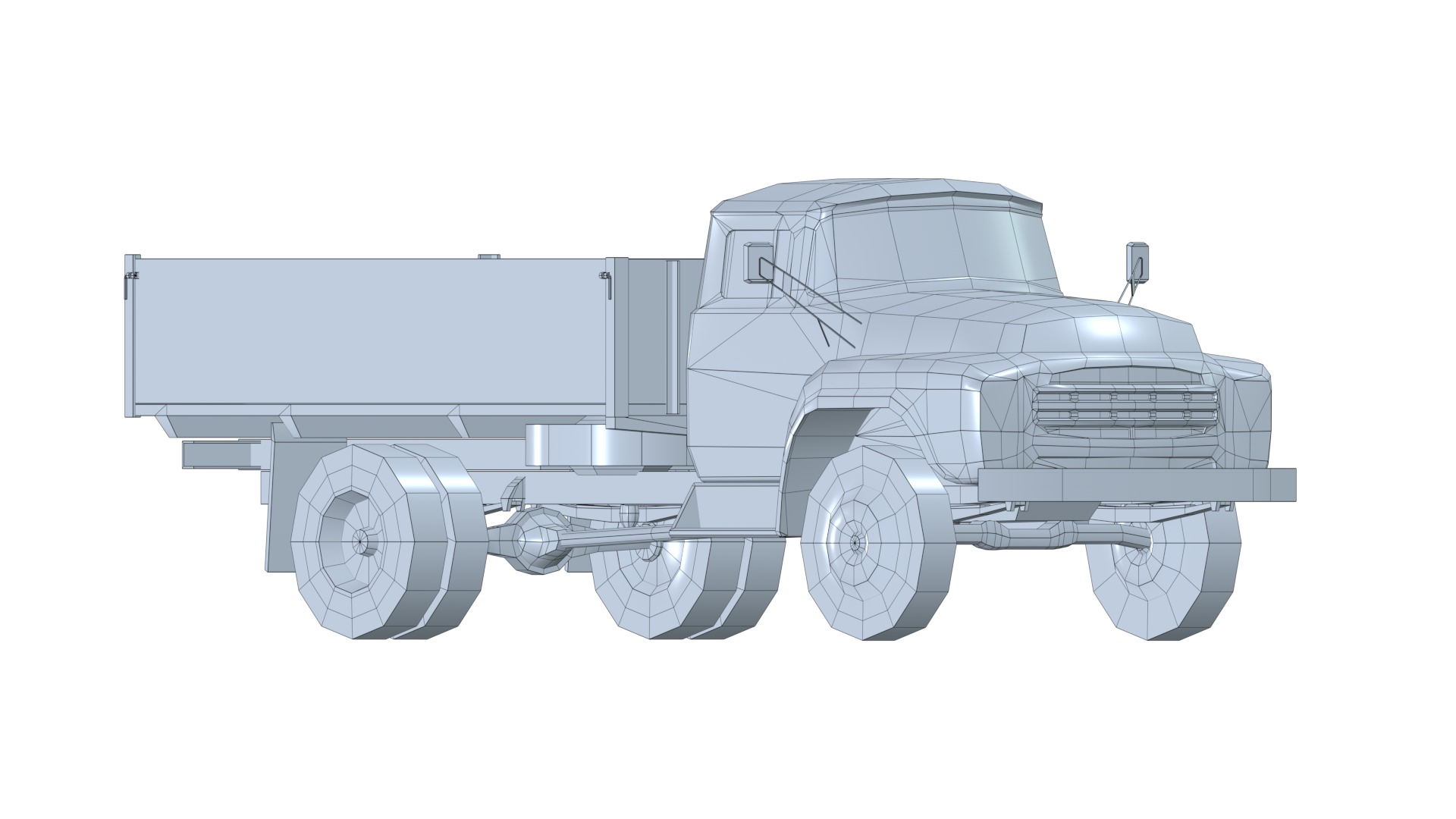 Asset - Army - Zil 130 - 3D MODEL Low-poly 3D model Low-poly 3D model_30