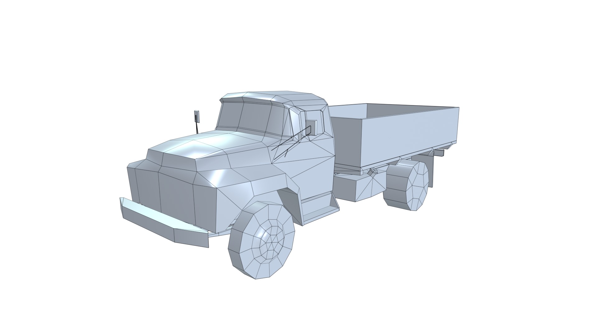 Asset - Army - Zil 130 - 3D MODEL Low-poly 3D model Low-poly 3D model_55